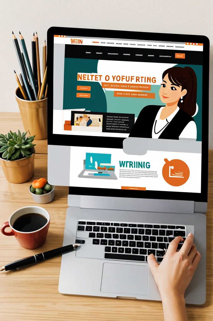 Illustration for a writing website