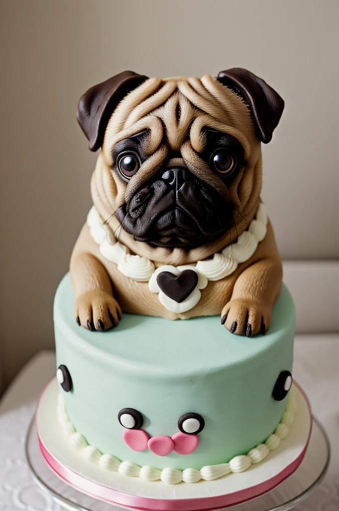 cute pug cake 