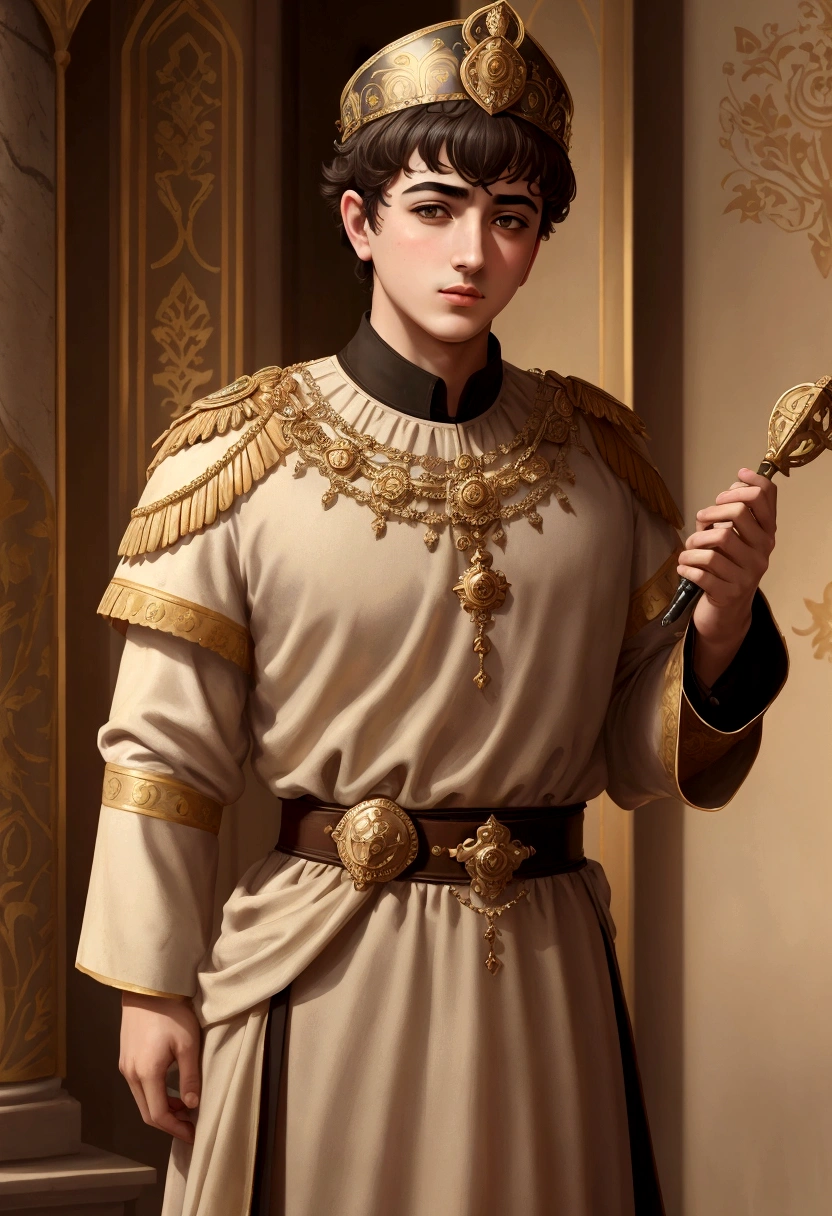 (masterpiece, best quality),Emperor Justinian in Young Age