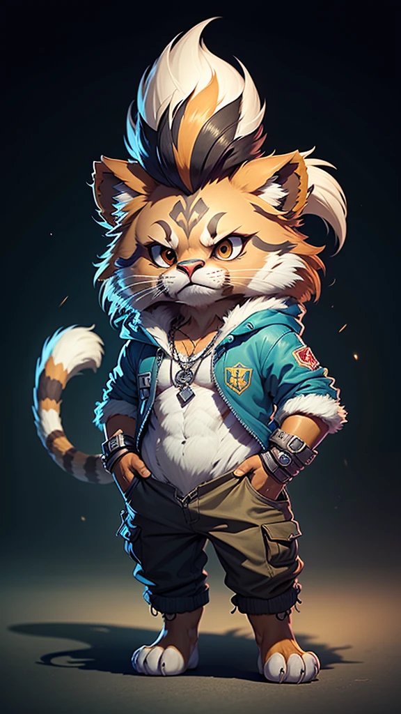 Fucking, Eagle, Hip hop musicians, Lion, Fully grown, Chupa Chups in your mouth (Highly detailed CG Unity 8k wallpaper, highest quality, Ultra-high definition images, Great illustrations, Very graceful and beautiful, High resolution, Dynamic Viewing Angle, Dynamic posture