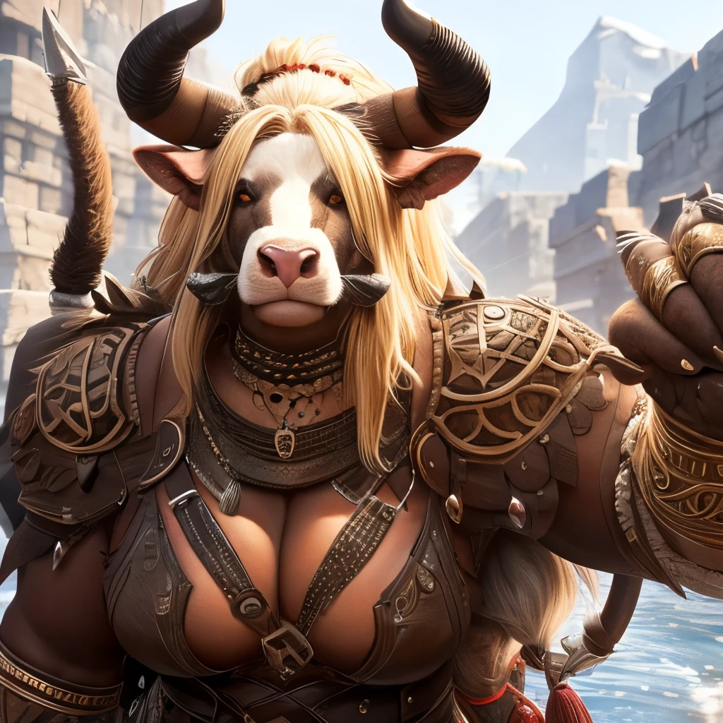 Minotaur, female, Barbarian