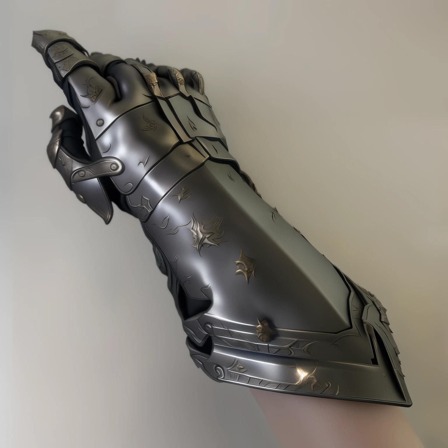 一个人戴着Metal gloves的手臂特写, Coating arm, Metal gloves, Metal Material，war themed gloves，Metallic luster，Enhance Light and Dark， Diablo Immortal，Game Icon