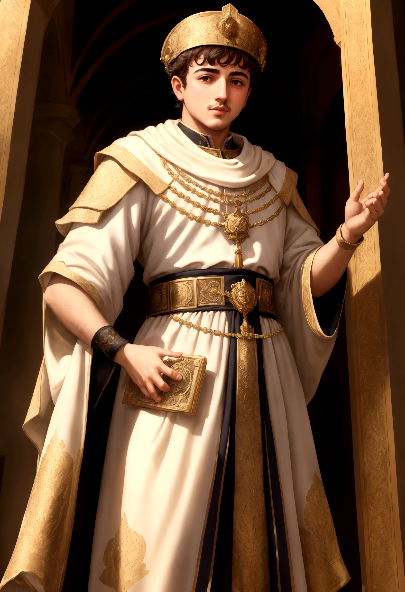 (masterpiece, best quality),Emperor Justinian in Young Age