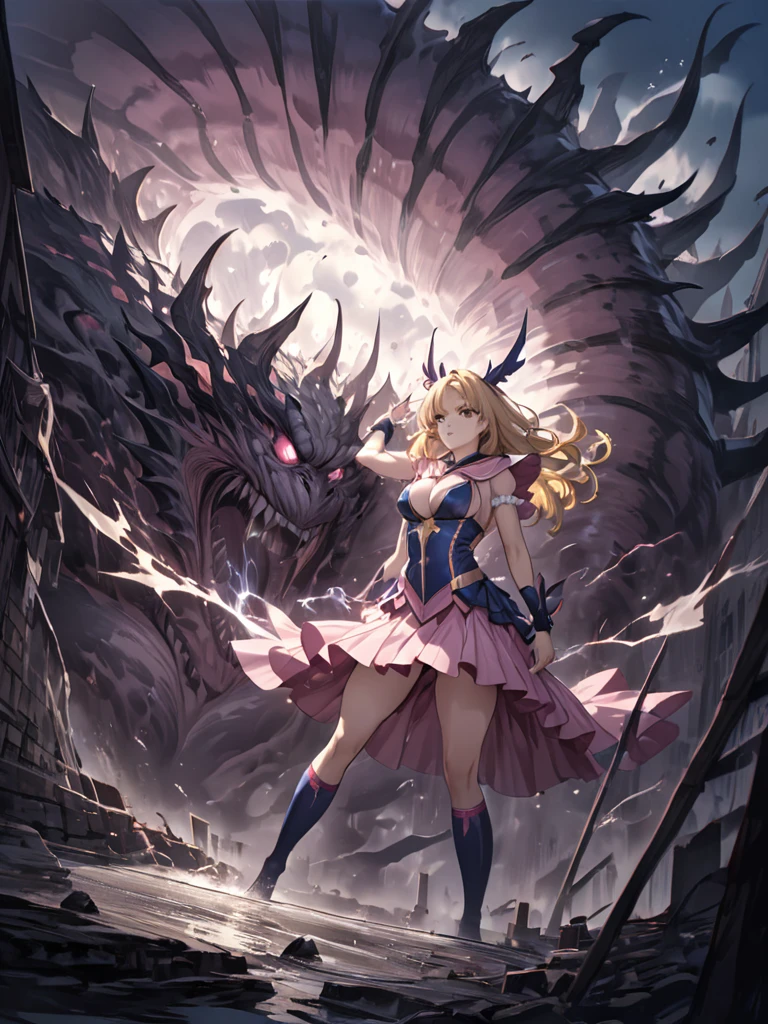 detailed illustration (side view),dynamic angle, ultra-detailed, illustration, clean line art, shading, anime, detailed eyes, detailed face, beautiful face, dramatic lighting, detailed illustration, dynamic angle, ultra-detailed, illustration, sensual face, gorgeous face, tired look on face, annoyed look on face, batting monsters, wining against monsters,

Magic Girl, woman in her late 30’s, milf, milf in a magic girl costume, pastel pink dress, thick, blue eyes, blonde hair, pear shaped body, big ass, perky but somewhat sagging breasts, magical sailor girl costume, clothes too small, magical effects, magical sparkling, wide hips, leotard, short skirt, thigh high socks, arm stockings, thunder thighs, bottom heavy body, covered in slime, fighting scary monster. Fighting with magic, fighting poses.