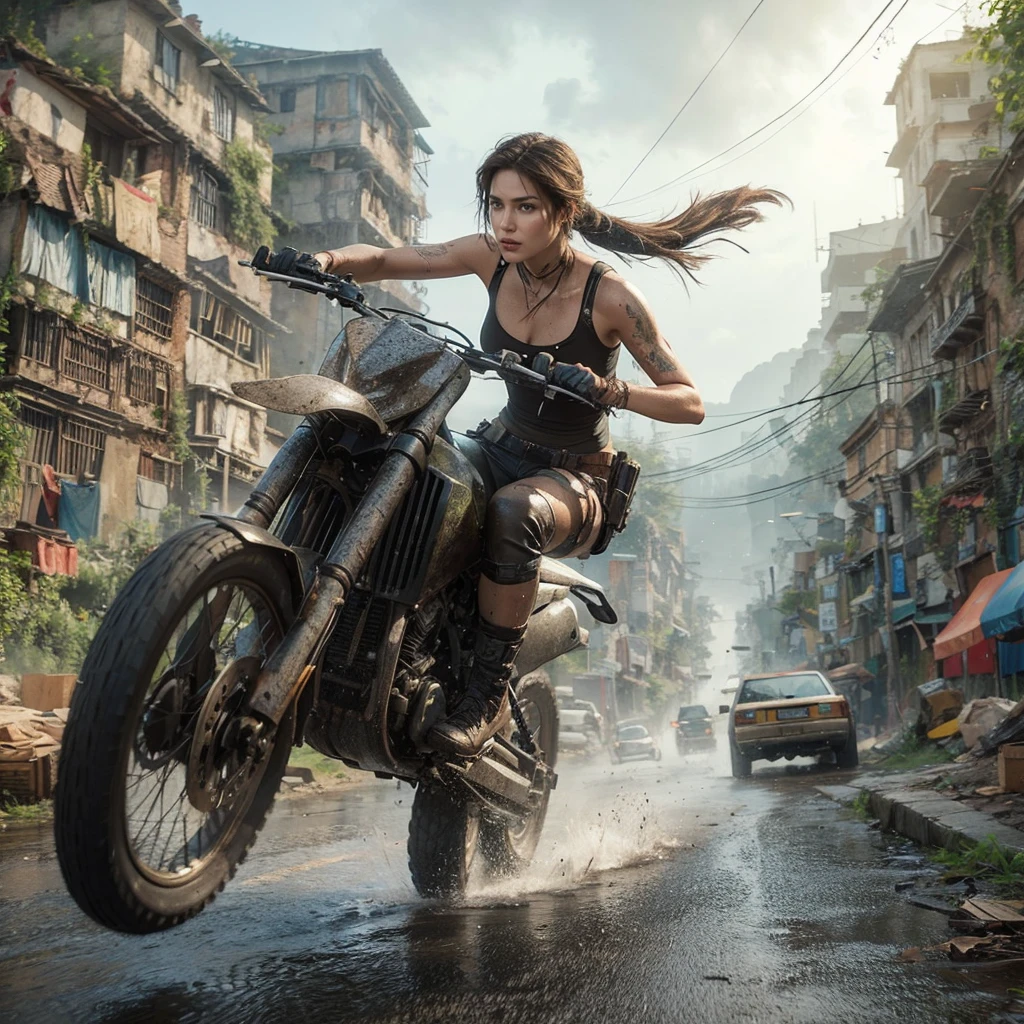 Lara Croft cara detallada