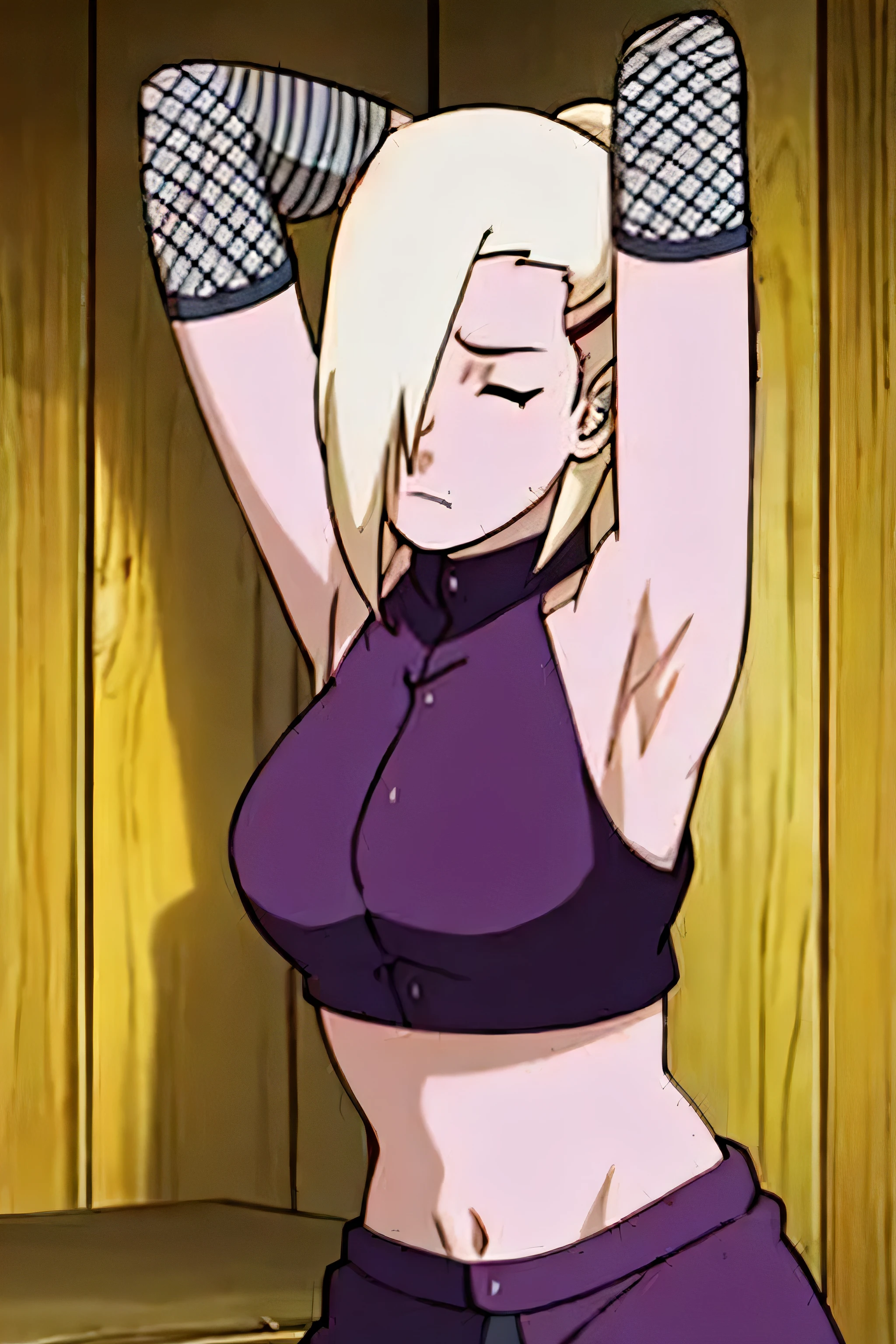 armpits,arms up,showing armpits,arms behind head, tired,exhausted