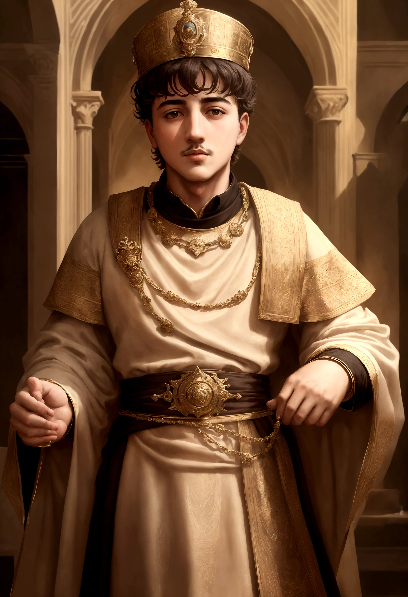 (masterpiece, best quality),Emperor Justinian in Young Age