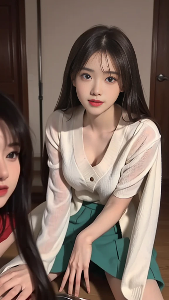 UHD, Retina, masterpiece, precise, Anatomically correct, Textured Skin, Super Detail, High Detail, high quality, The award-winning, best quality, High resolution, 1080P, HD, 4k, 8K, 16K、(((and insert))),best quality、16K high resolution、Super detailed、masterpiece、Live shooting、Practical:1.4、Surrealism:1.4、Clear focus、Very delicate and beautiful、nitty gritty、1 female、(European:1.2)、(Brunette Warrior Girl)、(spread your legs:1.3)、(exhibit:1.3)、(White:1.1)、 (Sitting on the throne: 1.1)、(Super beautiful)、(Pretty Face:1.5)、(Plate)、(Delicate face)、(beautiful eyes)、Perfect round eyes、(Lip detail)、lipstick、(Knight Armor)、(Green skirt: 1.3)、(steel breastplate 、White Iron Gauntlets: 1.2),,, medieval fantasy, Dungeons & Dragons, role playing game, At San Francisco Fashion Week