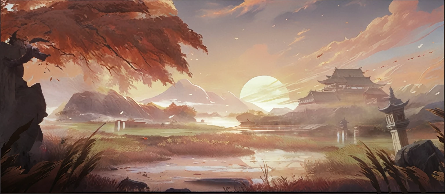 (Best image quality,4k,8K,high resolution,masterpiece:1.2),Extremely detailed,(lifelike,lifelike,lifelike:1.37),Chinese Courtyard Scene,Journey to the West theme song,close to camera,Screen-centric,A fusion of warm and cool colors,
