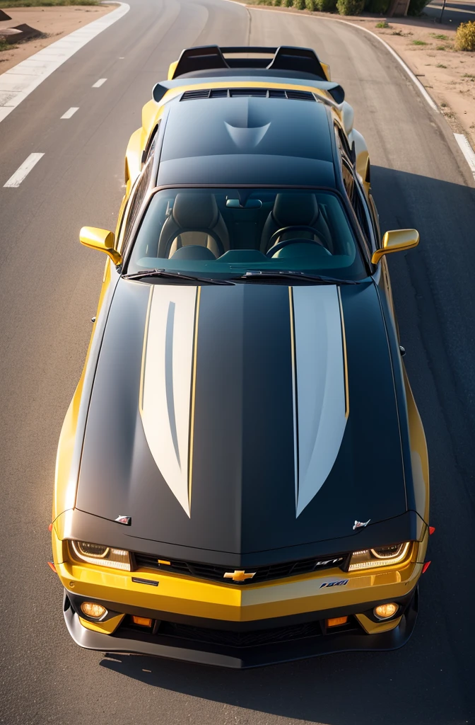 Chevrolet Camaro, shot from back