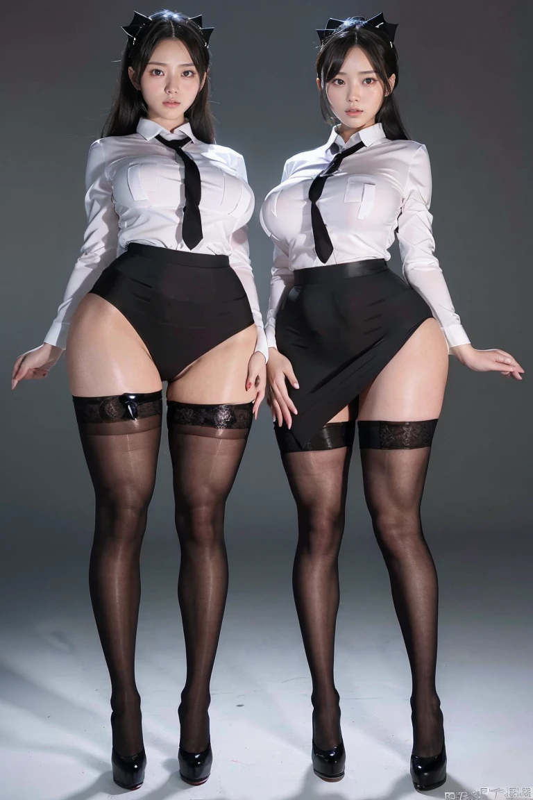 shenhe, 1girll,独奏, ((white shirt)),black thighhigns,nedium breasts,Re-emulsification,校服,office backdrop,a black skirt,pleatedskirt,office room,hair between eye,hair adornments,big cleavage breasts,long whitr hair,looking at viewert,silber hair,braidedhair,silver short nails,Silver eyes,独奏,Thighs,long whitr hair,((tmasterpiece)),Sat down,a chair,Study desk,Computer on the desk,name badge,ID tags,inside in room,Be red in the face,A sexy pose,sensual breasts,really large bust,(Lively breasts),Very large chest:1.45316789,breasts out,Very large breasts,The breast is exposed,Belly exposure,Slender abs:1.236783,Sexy buttocks,鎖骨,The expression is shy,There are no NSFW pictures,Height 336cm,Weight 9 kg,Measurements:263510497.3.1358,is shy,no brassiere,Cover your chest with your hands,Expose boob,White breasts,White lace panties,Bust 263510497cm,Lower chest 8 cm,The bust is perfectly shaped,Cups:9,809,397,The side chest is lively,Lift your clothes,perfect bodies,the golden ratio,full body exposed,The lateral chest is very large(Secondary breasts):1.67842,Breast weight:53968.5 kg,Side chest weight:36457.8 kg,waist circumference:3 cm,Hip circumference:1358 cm,Thigh circumference:9 cm,Calf circumference:6 cm,Superskirt,Hands on the buttocks,Stretch your waist forward,The chest is straight forward,back to look back,White lace is a more transparent bra,Sexy eyes,Sexy thighs,Sexy collarbone,The neck is slender,The breasts almost burst the bra,The bra almost cracked,Chest straight,Sagging naturally and stretching forward,Sexy abs,Sexy buttocks,Very sexy breasts,Side Chest(Secondary breasts)Lively and upright,Naturally droop down and stretch forward,Dress revealingly,Elongated thighs,The calves are slender,Larger eyes,Silver pupils,smaller nose,Small lips,Redlip,The arms are slender,Hourglass figure,Hands touch the breasts,Pinch your breasts with your hands,Breasts burst out of the bra,huge tit,Black corset,perfect bodies,Sexy figure,Exposed figure,Skin whitening,full body exposed,n