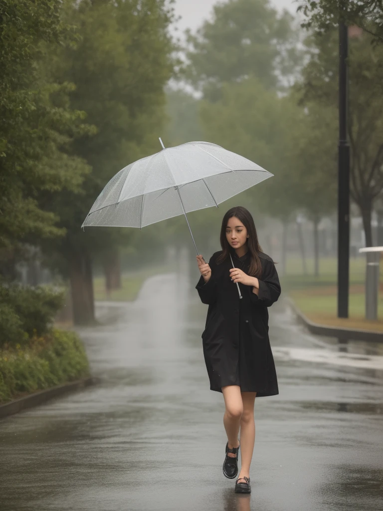 Girl in the rain
