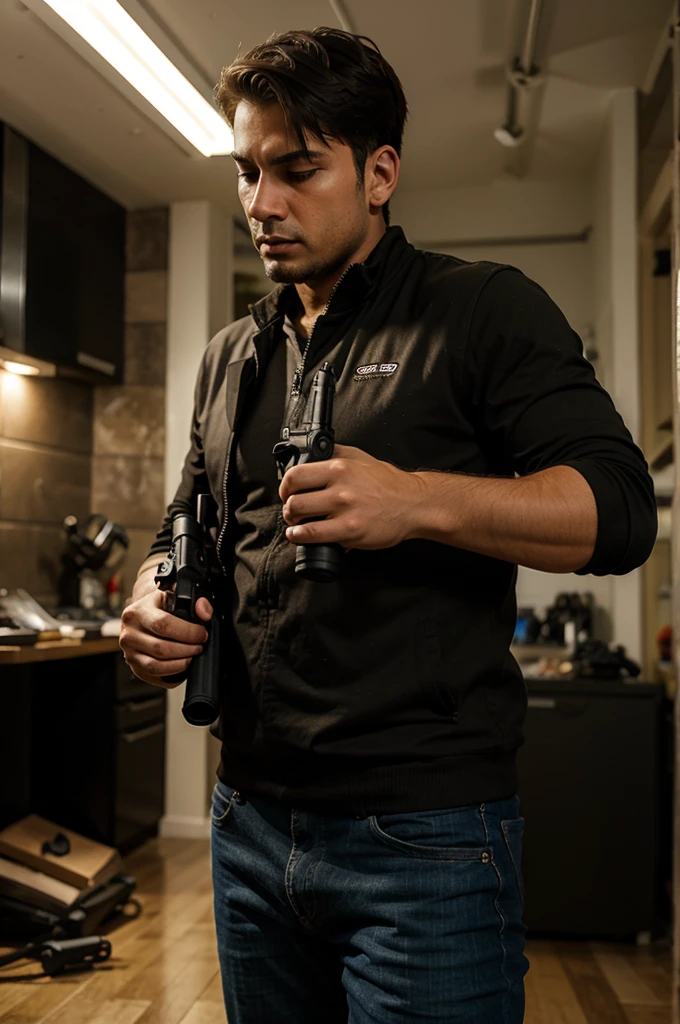 Man with gun