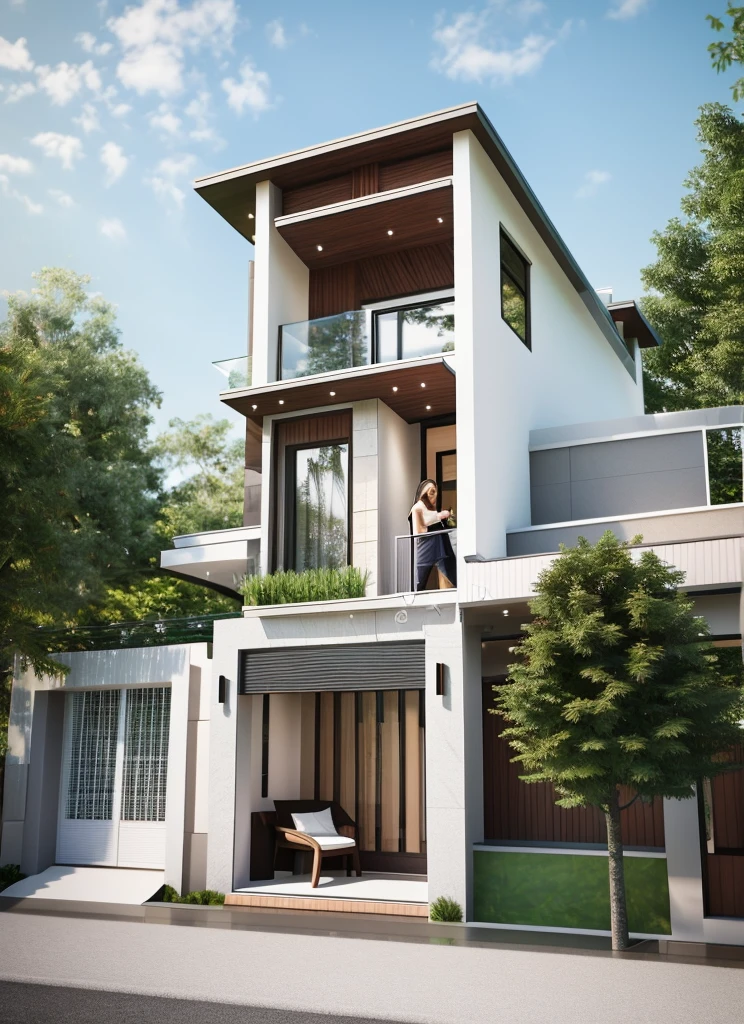 (masterpiece, best quality:1.2), 1villa, a rendering of a modern house with a lot of windows, architectural visualization, residential, architectural rendering, high quality rendering, wide angle exterior 2022, overall architectural design, rich house, 8k vray render, concept house, very realistic render, exterior design, precise architectural rendering, highly detailed architecture, gang house, quality rendering, ”ultra realistic