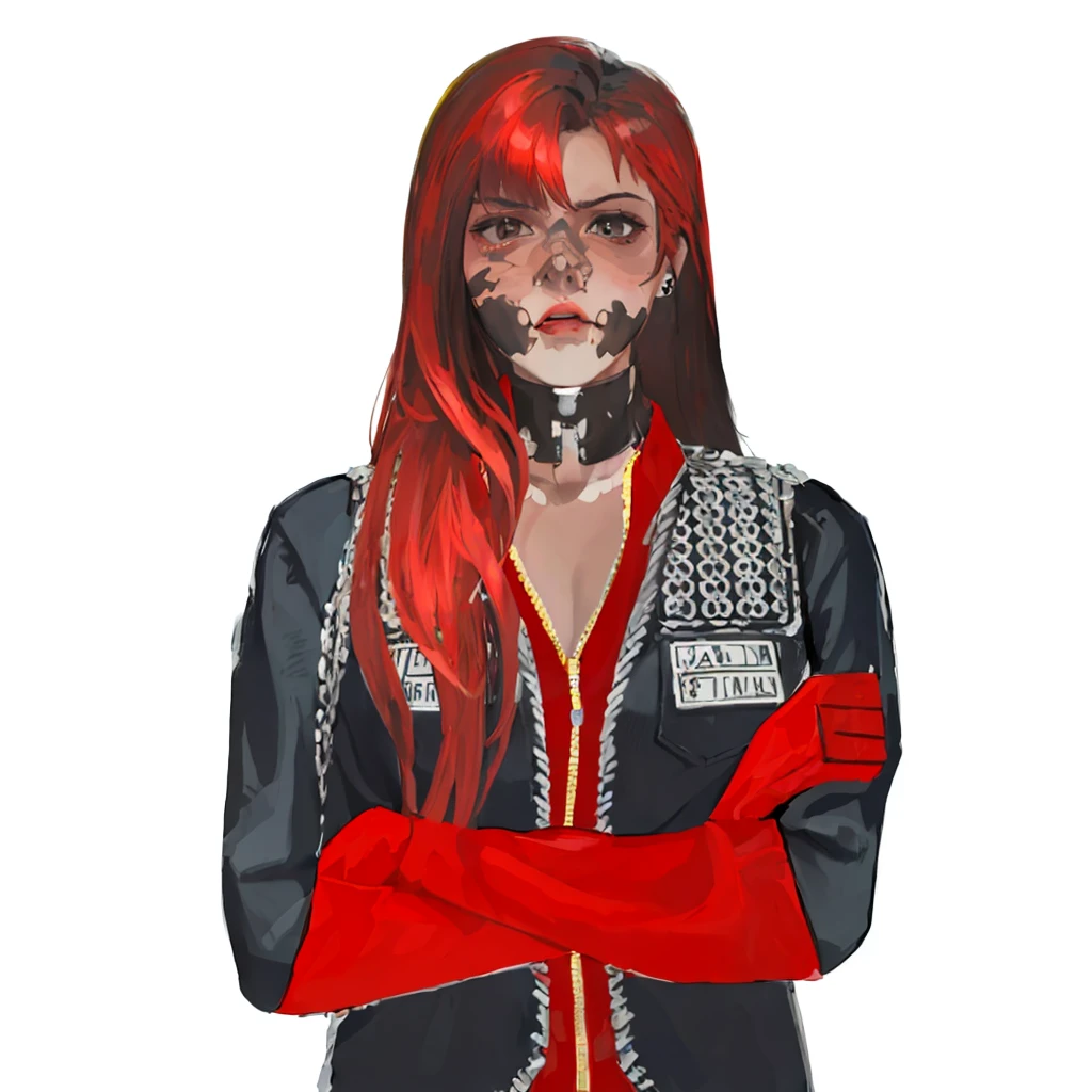 (masterpiece:1.2, best quality), (girl, solo, sexy body:1.2),angry face,Hair: buzz cut,Clothing: oversized, distressed denim jacket with patches and pins, paired with black skinny jeans and combat boots, Hanging out in an underground music venue or street art exhibit