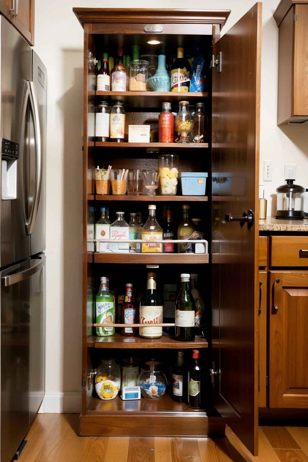 A beverage cabinet that can fly and launch missiles