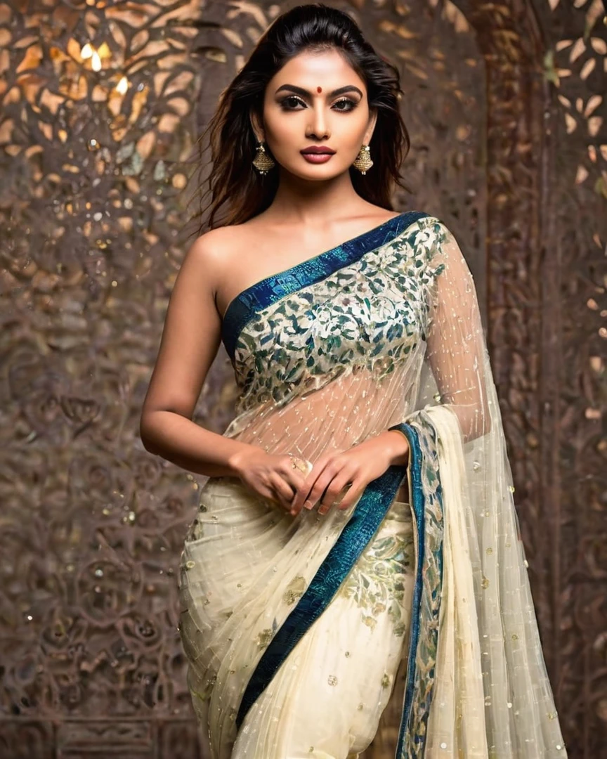 Meet Riya, a stunningly beautiful and accomplished Indian model whose ethereal beauty captivates the hearts of millions. As the epitome of grace and elegance, Riya effortlessly embodies the essence of Indian beauty, captivating audiences with her mesmerizing presence on and off the runway. Explore Riya's journey as she navigates the world of fashion, breaking barriers and redefining standards of beauty with her unique charm and undeniable talent."