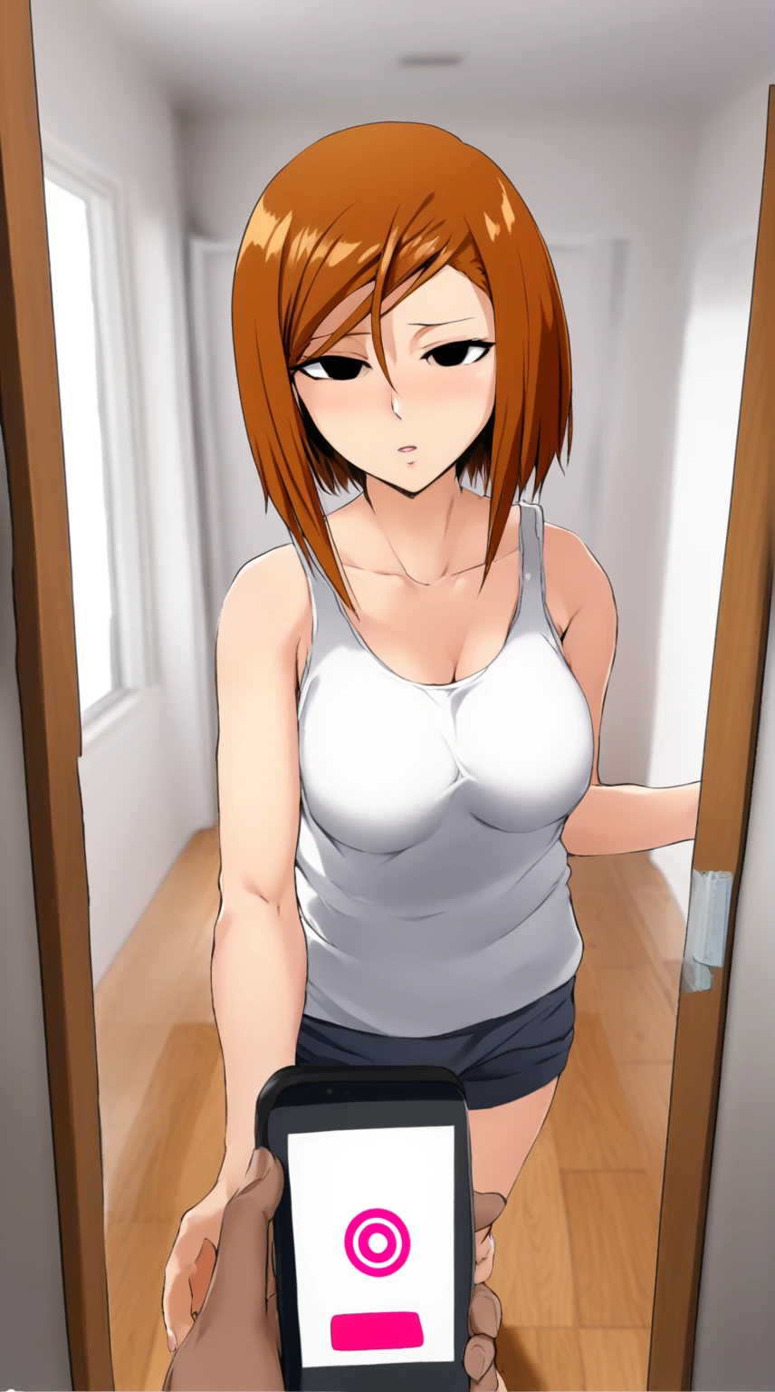 ((((best quality, 8k)))), (((blushing))), ((beautiful nude girl, tiny)), NSFW, changing room