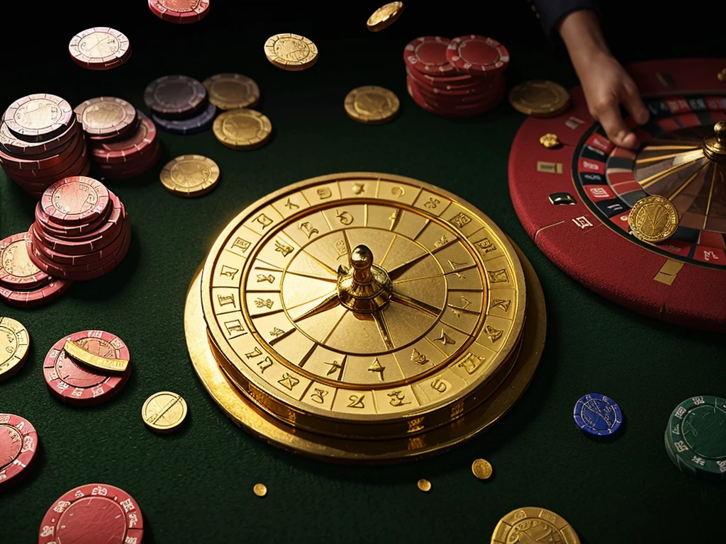 Gold coins falling from the sky，rupee，Large Casino Casino，Lots of gold coins，Award，poster，masterpiece