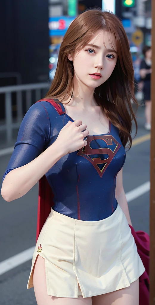 Amy Adams as Supergirl, realistic, high definicion, ultra resolution, Fujifilm XT3, detailed, 64k, -
