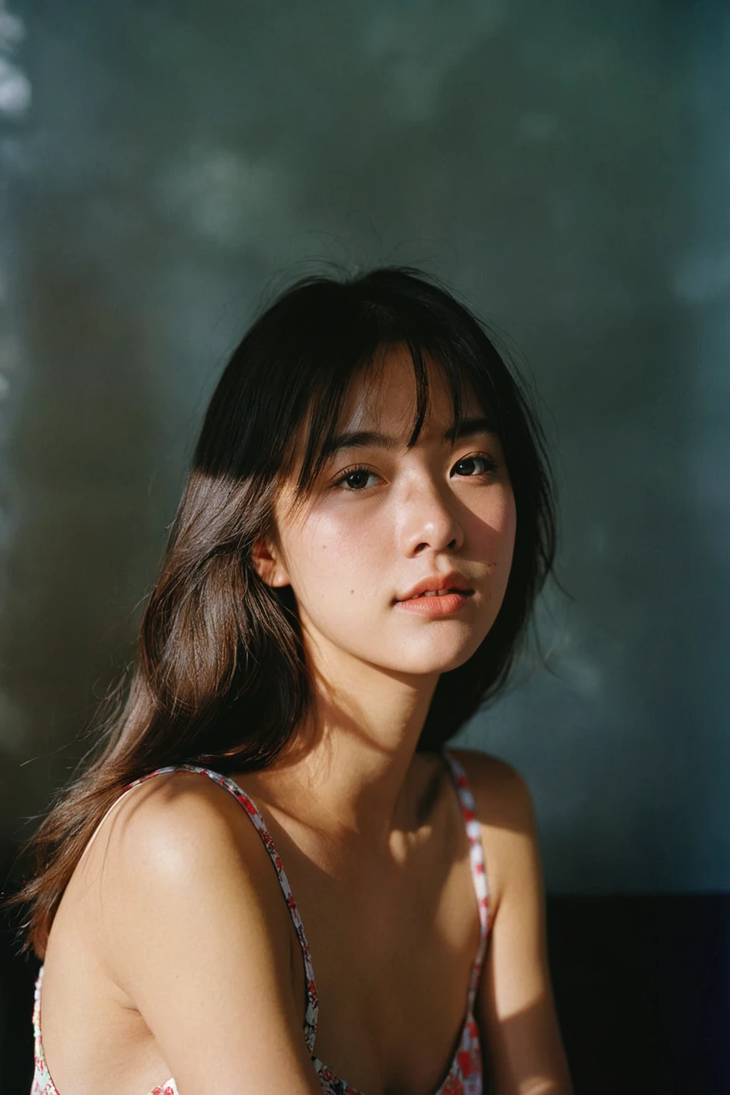 a portrait of MagMix Girl, analog film photo, Kodachrome.