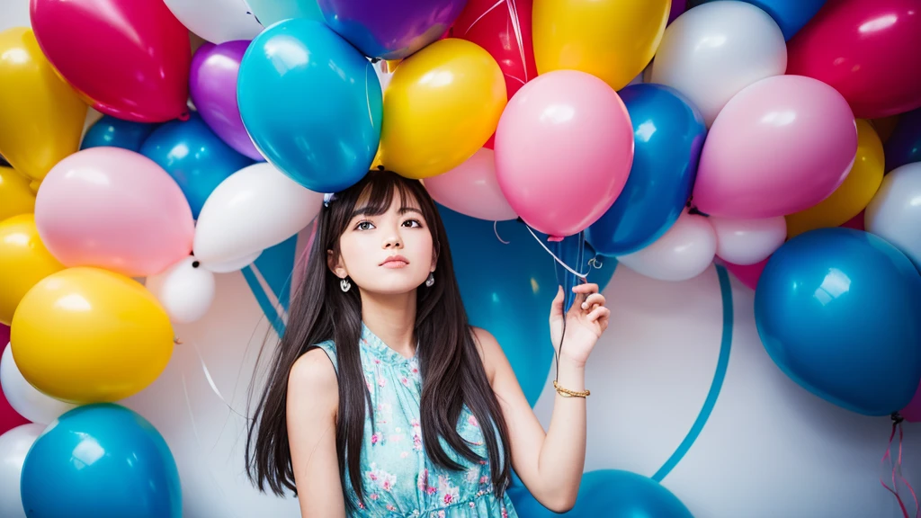 Photo Spot、Using balloons、Pop