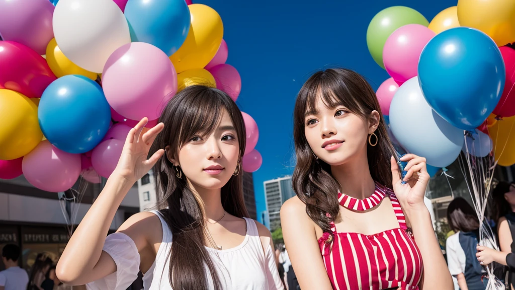Photo Spot、Using balloons、Pop