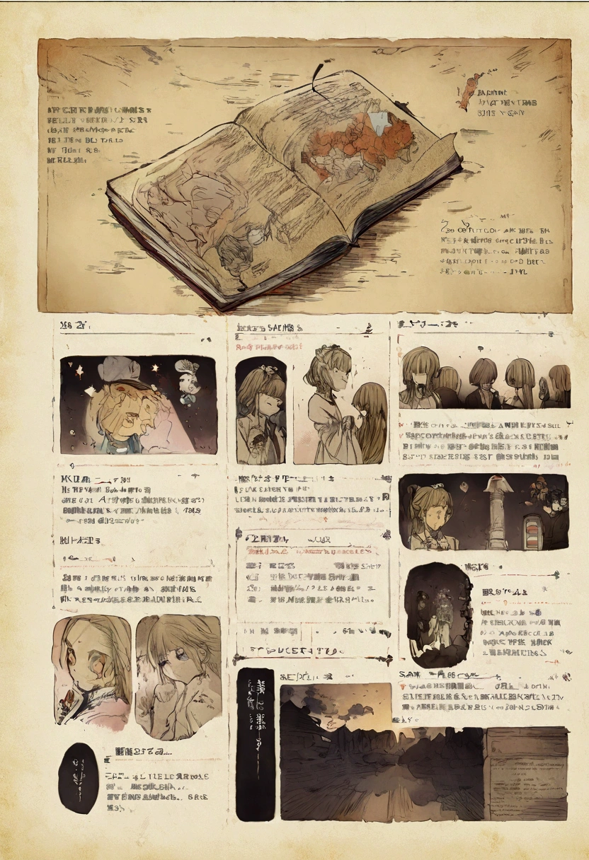 Glitchcore Book Page, Color illustrations