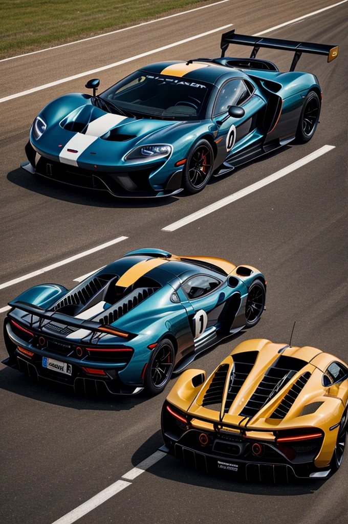 Merge a McLaren senna and a ford gt 40 together into one car
