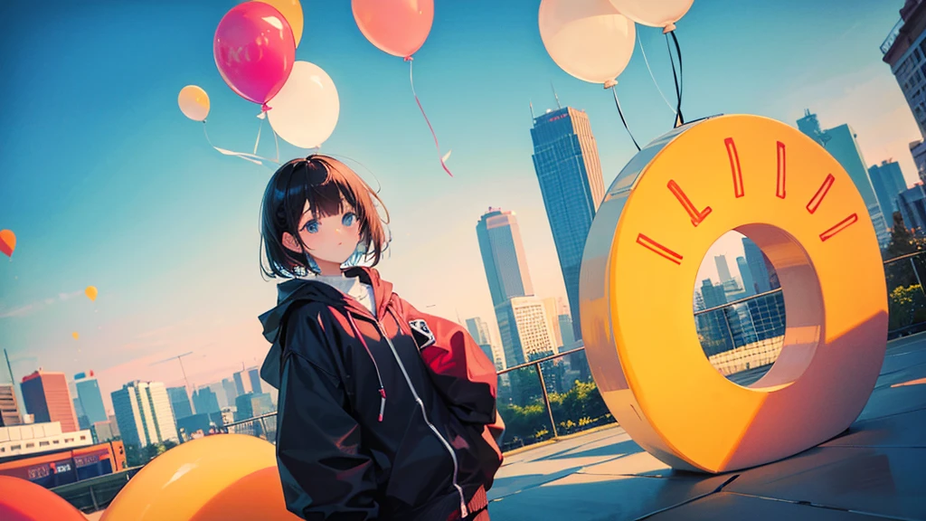 Photo Spot、Using balloons、Pop、Without people