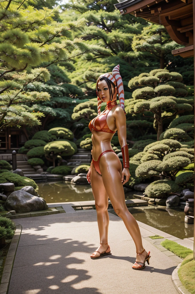 4k penetrated adult ahsoka ecchi intense wet camel toe on a doggystyle pose , Feudal Japan, Mount Fuji, (Japanese garden exterior:1.1) background, dark mysterious lighting, shadows, magical atmosphere, dutch angle,