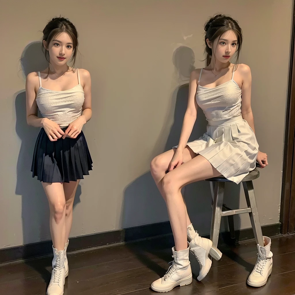 (moon light cotton colthing), (spaghetti strap t-shirt), (Satin, silk, chiffon), twinsies、The ultra-detailliert, (knee-length outfit), (flared dress), (moon light non-reflective fabric for making dresses), (one-piece dress), (wedding dress in moonlight hue), (underwire bra), (triangle cup bra), (the summer wedding strapless dress short), (a girl pretty girl with perfect figure), (strapless dress), (cotton spaghetti-strap top :1.2), (white sneakers), (a pair of white leather boots, highly detailed boots), (short upper chest :1.5), (Expose cleavage :1.2), (pectoral muscles are large :1.5), (full breasts), (round breasts), (upper breasts are firm and round :1.7), (breast cleft), (lower breasts short), (two shoe ends), (two shoe toes) ,(standing), (asian girl princess), (seamless dress), (leg, thighs, stand), (bare shoulders), (bare arms), (she is walking), (The best quality real textured skin: 1.4), (photo in the night), (high and round breasts), (smooth fabric), (wollen upper breasts), (short lower breasts), (model's figure), (a picture of a proportionate physique), (dress full thigh), (Scottish pleated skirt), (knee-length outfit), (Lower breasts short :1.3), (cotton spaghetti-strap top), (A hem full flared skirt), (Hem full flared dress), (Muscules shin), (large legs), (long shins :1.5) , (large shins :1.5), (one-piece skirt), (large calves), (large knees), (knee gap), (white sneakers), (a pair of white leather boots, highly detailed boots), (32K,1 20-year-old girl, The light from the rear room is backlit, Ray traching), (standing), (Scottish pleated skirt), (standing), (Scottish pleated skirt), (standing), (Scottish pleated skirt), (standing), (Scottish pleated skirt), (standing), (Scottish pleated skirt), (knee-length outfit), (knee-length outfit), (Scottish pleated skirt), (A hem full flared skirt), (Scottish pleated skirt), (A hem full flared skirt), (Scottish pleated skirt), (A hem full flared skirt), (Scottish pleated skirt)
