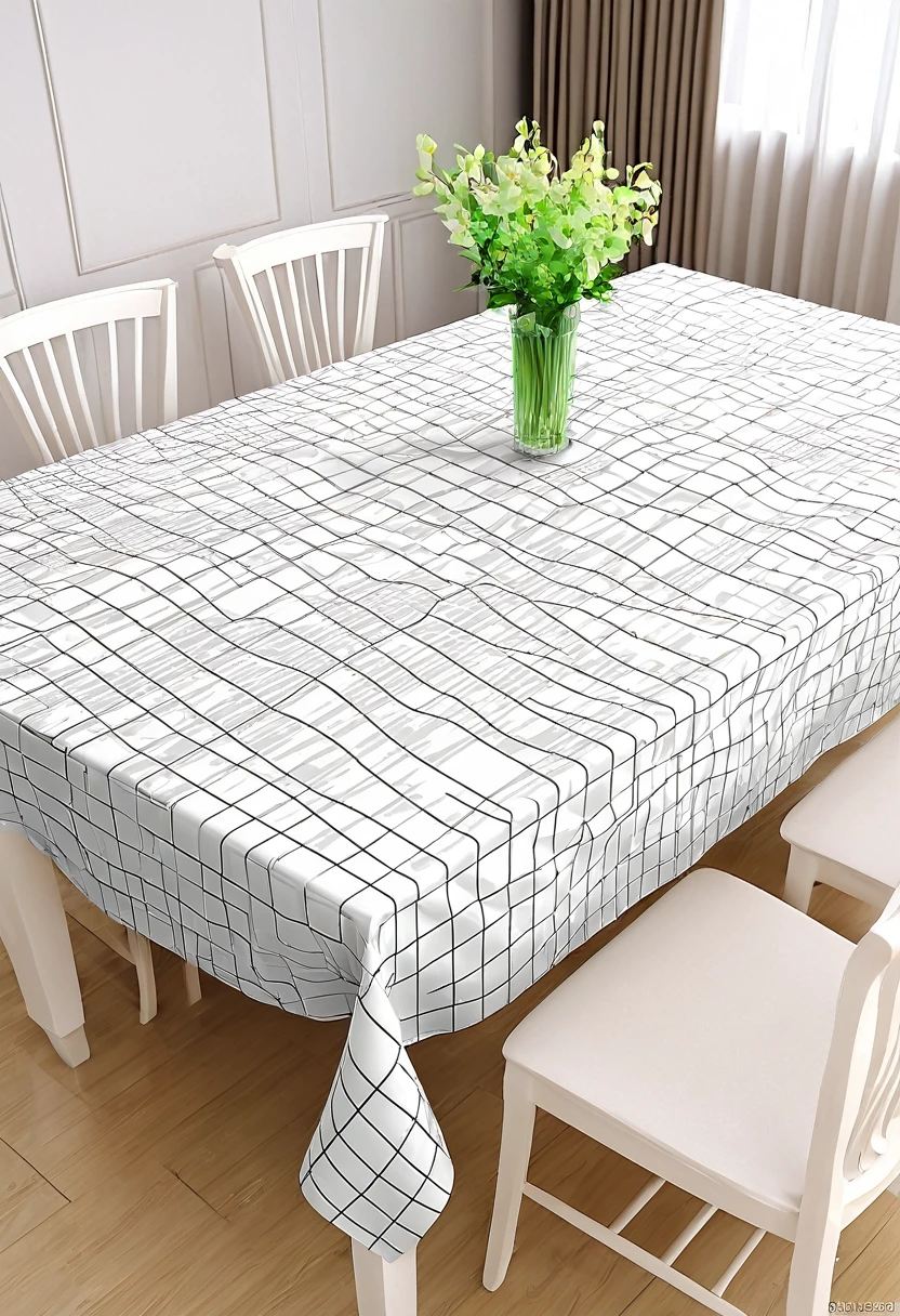 Silk tablecloth,HD quality map,upscale,3D rendering,real picture