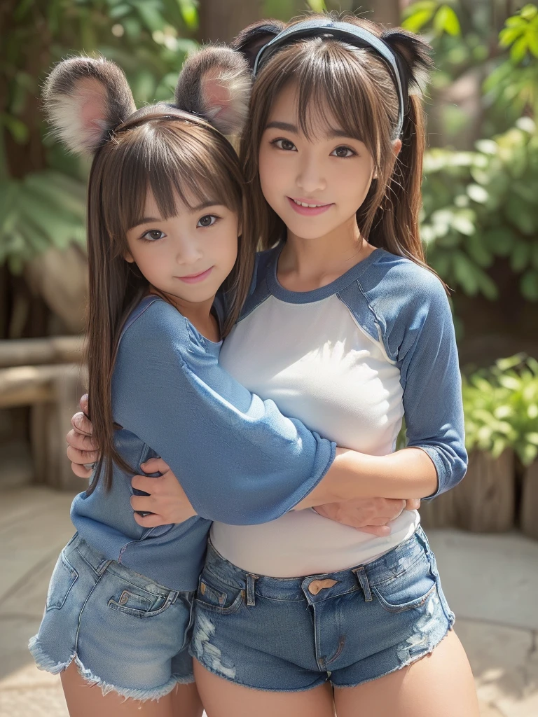 ((((The composition and angle of the girl is subjective from the viewer's perspective)))、(The girl and the viewer are lovers)、
A girl with a face she only shows to people she trusts、(1 Super sexy and super cute super big Japanese girl), brown hair, Great face and eyes, Tanuki face、Big eyes, Drooping eyes、Long and plentiful毛、thick and large erotic lips,、(wide open chest and high:1.1), Beautiful bigSuper big, Bare Chest, (Amazingly beautiful girl), brown hair,, (highest quality:1.4), (Super detailed), (very detailed CG integrated 8k wallpaper), Very detailed, High resolution raw color photos, Professional photography, Good balance between head and body,(((Super cute smile)))、 Super sexy and super cute mature woman, ((Chubby、A plump, voluptuous, selfish body that looks like it would be comfortable to hug, Round face,Tanuki face、Thick eyebrows、Big eyes。Drooping eyes、Long and plentiful、thick and big erotic and sexy lips、 About 40)), (((Dark brown straight long hair、Long Hair,))) 、Flashy makeup, Fuller lips, Sexy Gaze, (((Raglan sleeve T-shirt、Denim shorts)))、 (((Girl hugging a baby koala))), Looking at the camera, Low angle shooting, Cute duck mouth,((Very precise and accurate anatomy)), (masterpiece:1.43), (((Perfect Anatomy)))、(((Perfect proportions))), Realistic photos, Full Shot, whole body, (height: 148cm), has two legs,Has two arms、has two legs, It should have two arms、Exact finger count)) 、sexual excitement、(((Super big)))、、(((Super big)))、(((Super big)))、(((Super big)))、(((Super big)))、(((Super big)))、A shy and cute smile、(((Super big)))、(((Super big)))、(((Super big)))、(((Super big)))、、(((Super big)))、、(((Super big)))、(((Super big)))、(((Super big)))、(((Super big)))、(((Super big)))、、(((Super big)))、、(((Super big)))、(((Super big)))、(((Super big)))、(((Super big)))、(((Super big)))、A shy and cute smile、(((zoo)))