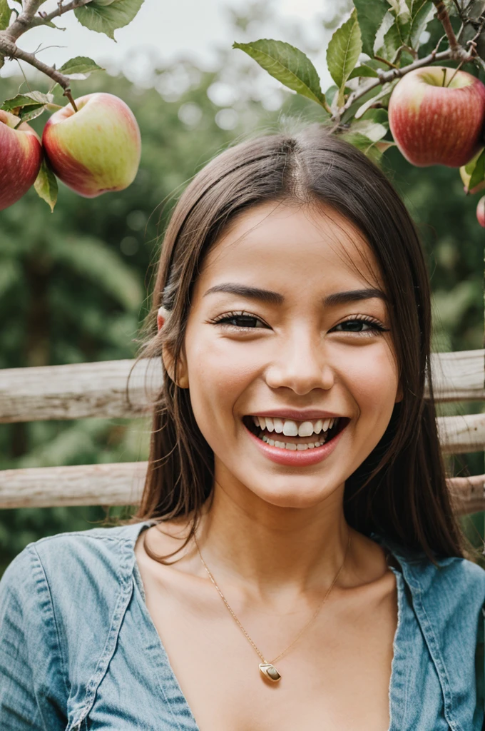 Generate a happy apple make it angery 