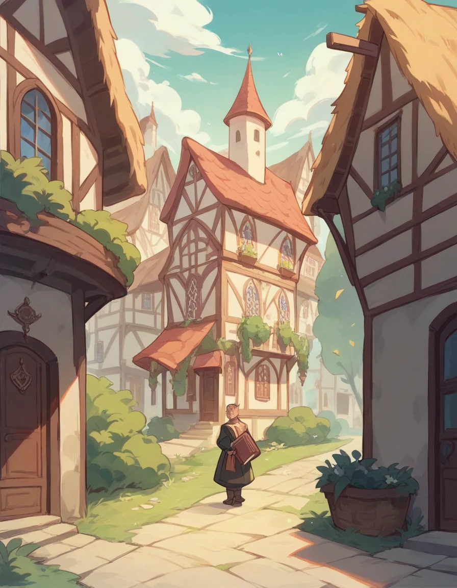 village with book houses