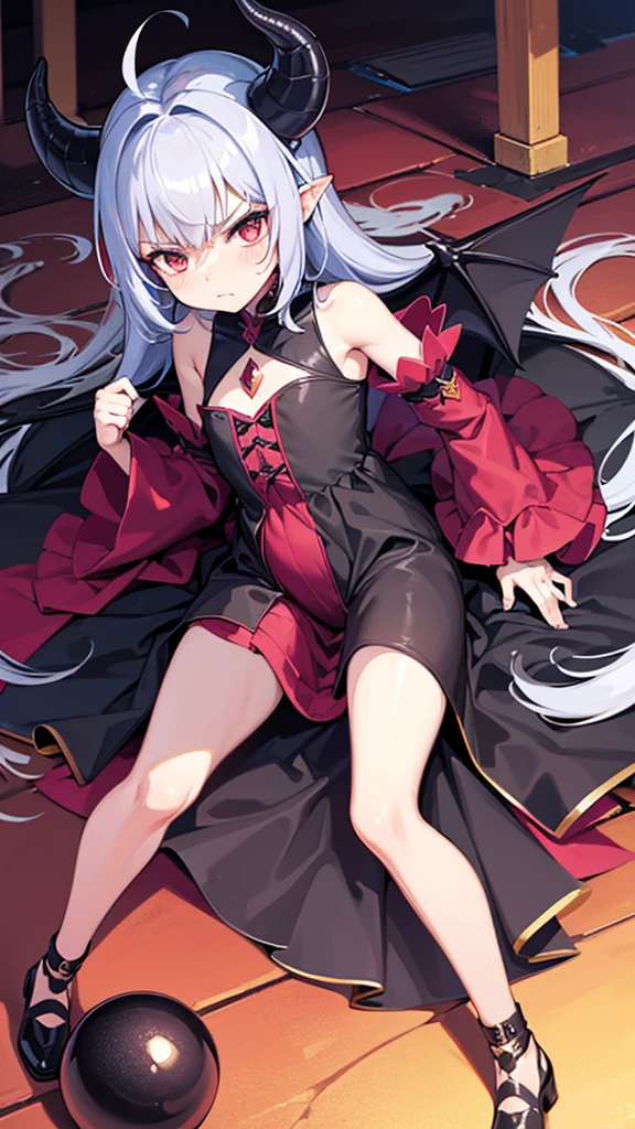 Dragon Girl Small Graceful Clothes Fantasy Queen, little, Full Height Gothic, elegant, Harsh, angry, cold, dragon