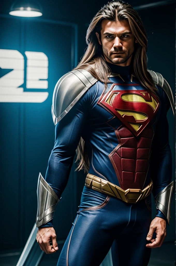 A super hero with a mullet called mullet man