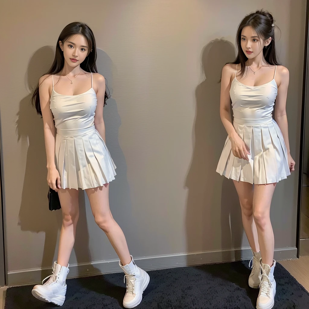 (moon light cotton colthing), (spaghetti strap t-shirt), (Satin, silk, chiffon), twinsies、The ultra-detailliert, (knee-length outfit), (flared dress), (moon light non-reflective fabric for making dresses), (one-piece dress), (wedding dress in moonlight hue), (the summer wedding strapless dress short), (a girl pretty girl with perfect figure), (strapless dress), (cotton spaghetti-strap top :1.2), (white sneakers), (a pair of white leather boots, highly detailed boots), (short upper chest :1.5), (Expose cleavage :1.2), (pectoral muscles are large :1.5), (full breasts), (round breasts), (upper breasts are firm and round :1.7), (breast cleft), (lower breasts short), (two shoe ends), (two shoe toes) ,(standing), (asian girl princess), (seamless dress), (leg, thighs, stand), (bare shoulders), (bare arms), (she is walking), (The best quality real textured skin: 1.4), (photo in the night), (high and round breasts), (smooth fabric), (wollen upper breasts), (short lower breasts), (model's figure), (a picture of a proportionate physique), (dress full thigh), (Scottish pleated skirt), (knee-length outfit), (Lower breasts short :1.3), (cotton spaghetti-strap top), (A hem full flared skirt), (Hem full flared dress), (Muscules shin), (large legs), (long shins :1.5) , (large shins :1.5), (one-piece skirt), (large calves), (large knees), (knee gap), (white sneakers), (a pair of white leather boots, highly detailed boots), (32K,1 20-year-old girl, The light from the rear room is backlit, Ray traching), (standing), (Scottish pleated skirt), (standing), (Scottish pleated skirt), (standing), (Scottish pleated skirt), (standing), (Scottish pleated skirt), (standing), (Scottish pleated skirt), (knee-length outfit), (knee-length outfit), (Scottish pleated skirt), (A hem full flared skirt), (Scottish pleated skirt), (A hem full flared skirt), (Scottish pleated skirt), (A hem full flared skirt), (Scottish pleated skirt)
