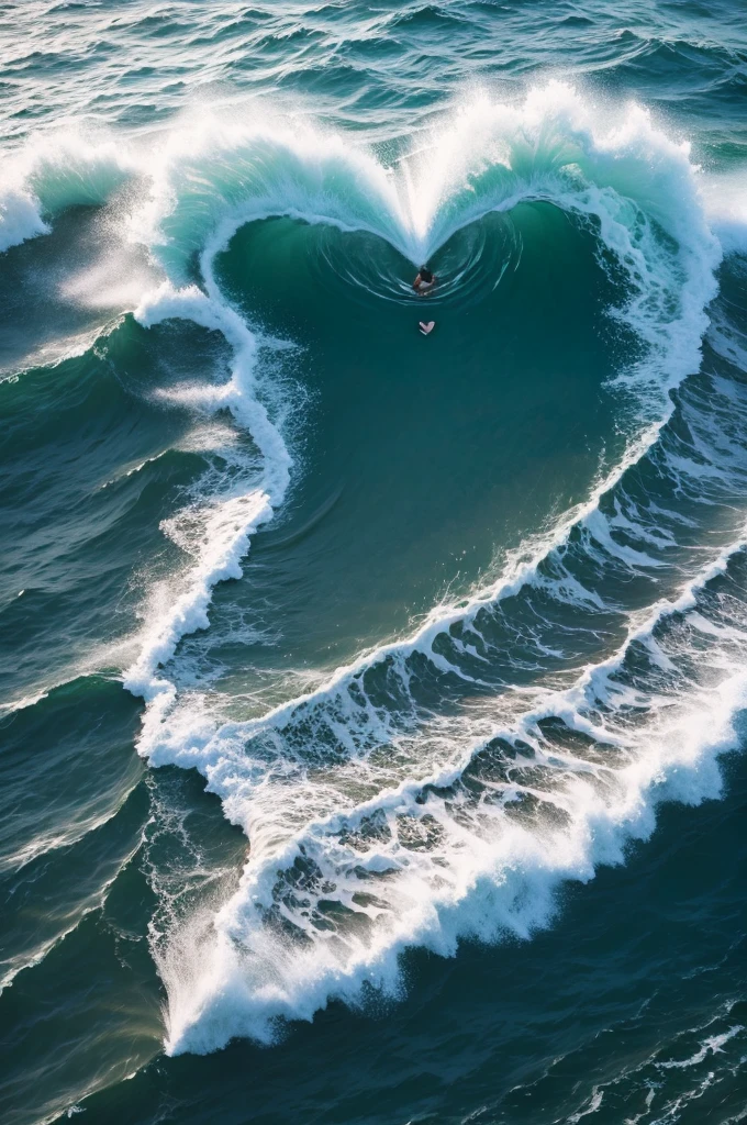 Heart shaped waves