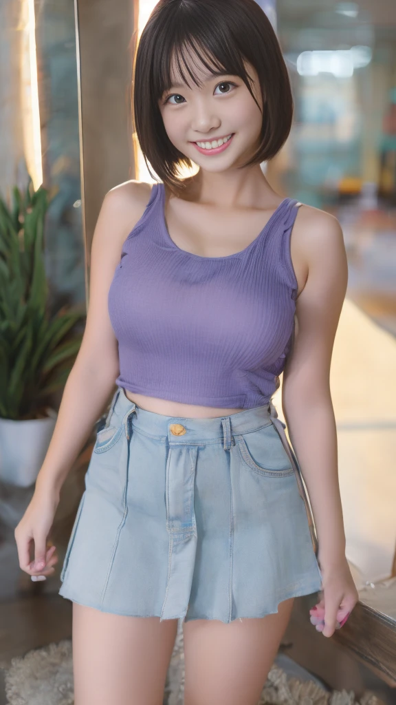 8k,((highest quality)),Very detailed,((masterpiece)),Realistic, masterpiece, highest quality, (Reality: 1.4), オリジナルphotograph, 35mm lens, Aperture f1.4, Movie Posters, Light and shadow,((Big Tits 1.1)),girl,Real Skin, (Skin Details: 1.3),Corrects your fingers into a beautiful shape,Two beautiful arms,Real fingers with attention to detail,High quality skin,photograph,short hair,((Shopping mall)),Eating soft serve ice cream,Age 25,((Big, wide eyes)),Voluptuous body,((Full Body Shot:1.3)),Ultra-high resolution,((Realistic: 1.4)), RAWphotograph,Beautiful colors,Backlight,Bright lighting,(Bright smile:1.5),One Woman,((T-Shirts)),skirt,snap shot,Portrait,