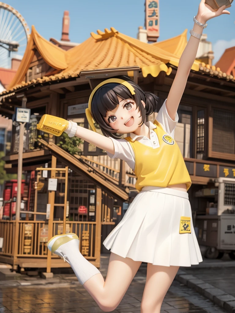 Reality、Blind Box、《Q version girl》（Wear a yellow vest，Girl in short white skirt，Smile）