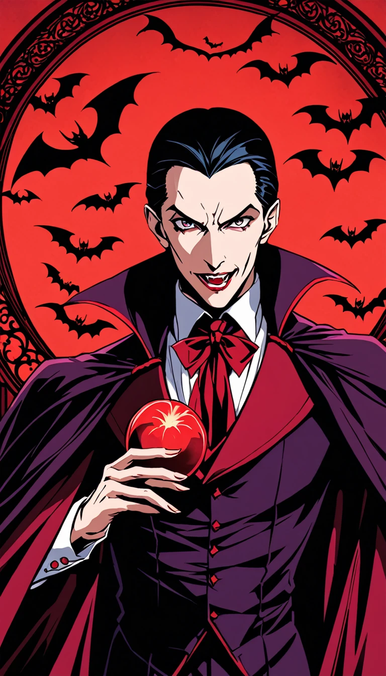 background、Dracula's Castle Gardens、Gothic style、月が出ているbackground