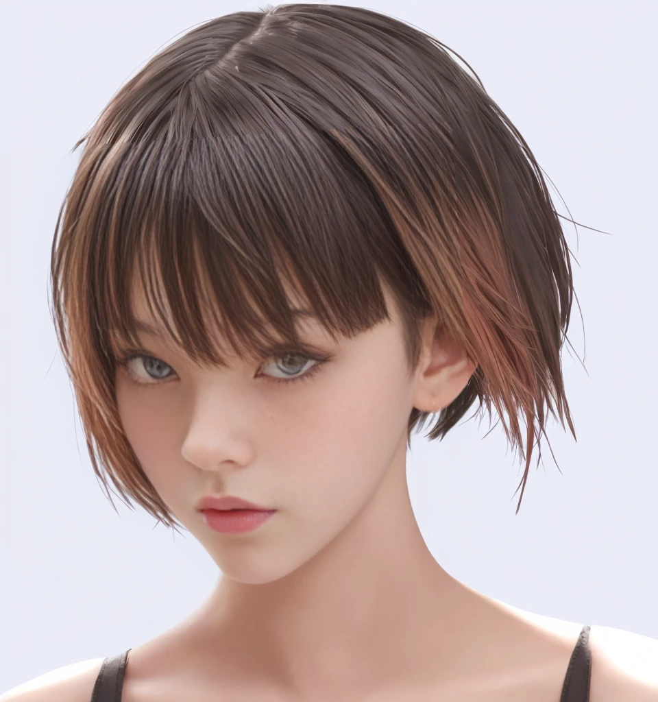 Black short hair girl