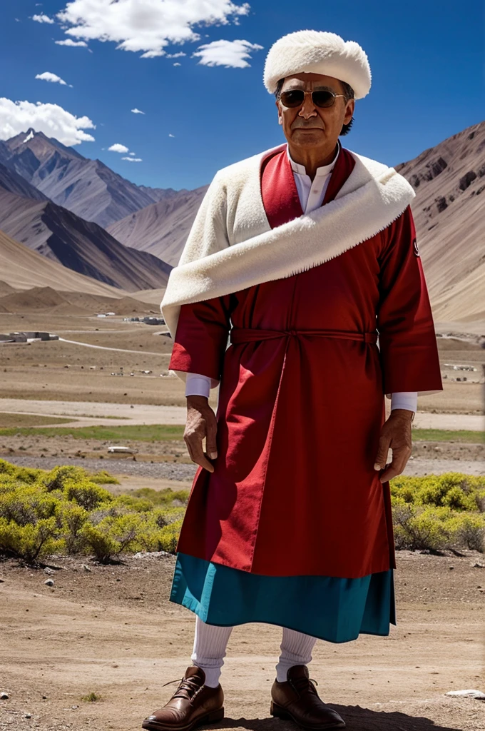 Donald Trump in Ladakhi dress