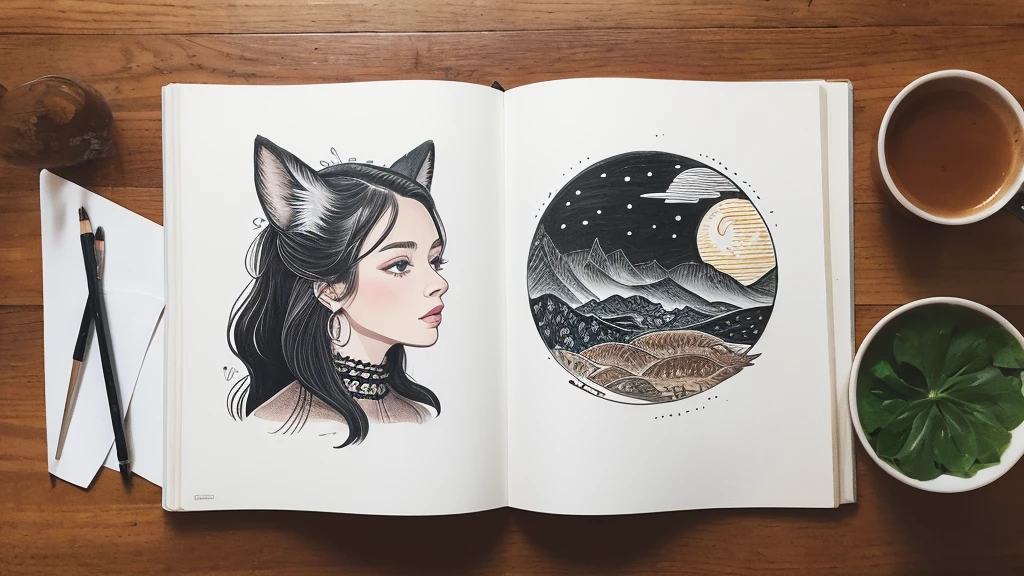 Hand-drawn illustrations