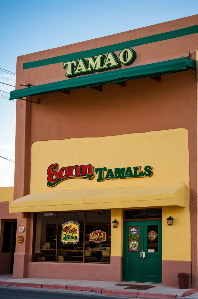 A logo for a Sonoran tamales restaurant with the title Tamal Loco 