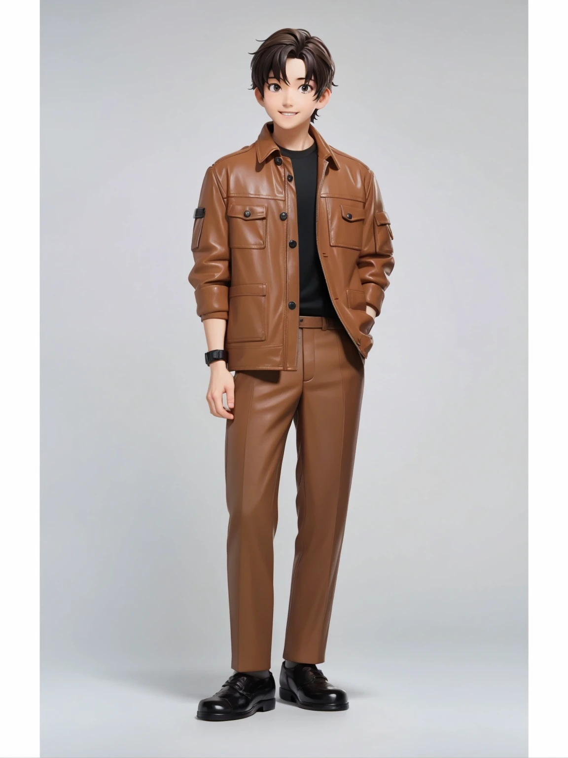 Reality、Blind Box、《Q version boy》(Boy in light brown jacket and black leather shoes,Smile)