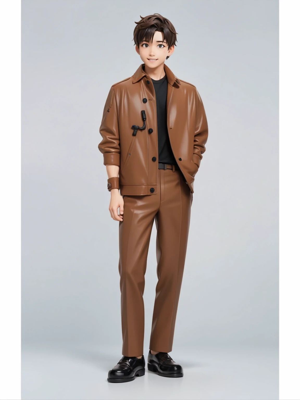 Reality、Blind Box、《Q version boy》(Boy in light brown jacket and black leather shoes,Smile)