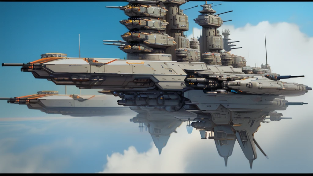 giant heavily armored futuristic flying all terrain mothership, covered in rainbow batik pattern and glowing javanese runic symbols, multiple retractable cybernetic spider legs with wheels on the tip, multiple helipad, multiple propeller, mobile headquarters, mobile command center, automatic turrets, missile banks, missile defense system, multi-port rear engine arrays, large pivoted missile pods, anti-air batteries, reactive armour over vital spaces, VTOL thrusters, ventral ground-facing VTOL thruster bays, retractable center cannon, super carrier, sky carrier, space station, floating city, floating castle, white background, 3d rendering